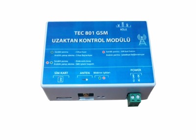 TEC801 Tek Röleli Gsm Uzaktan Kontrol Modülü